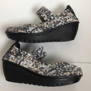 BM Bernie shoes blue gray and brown